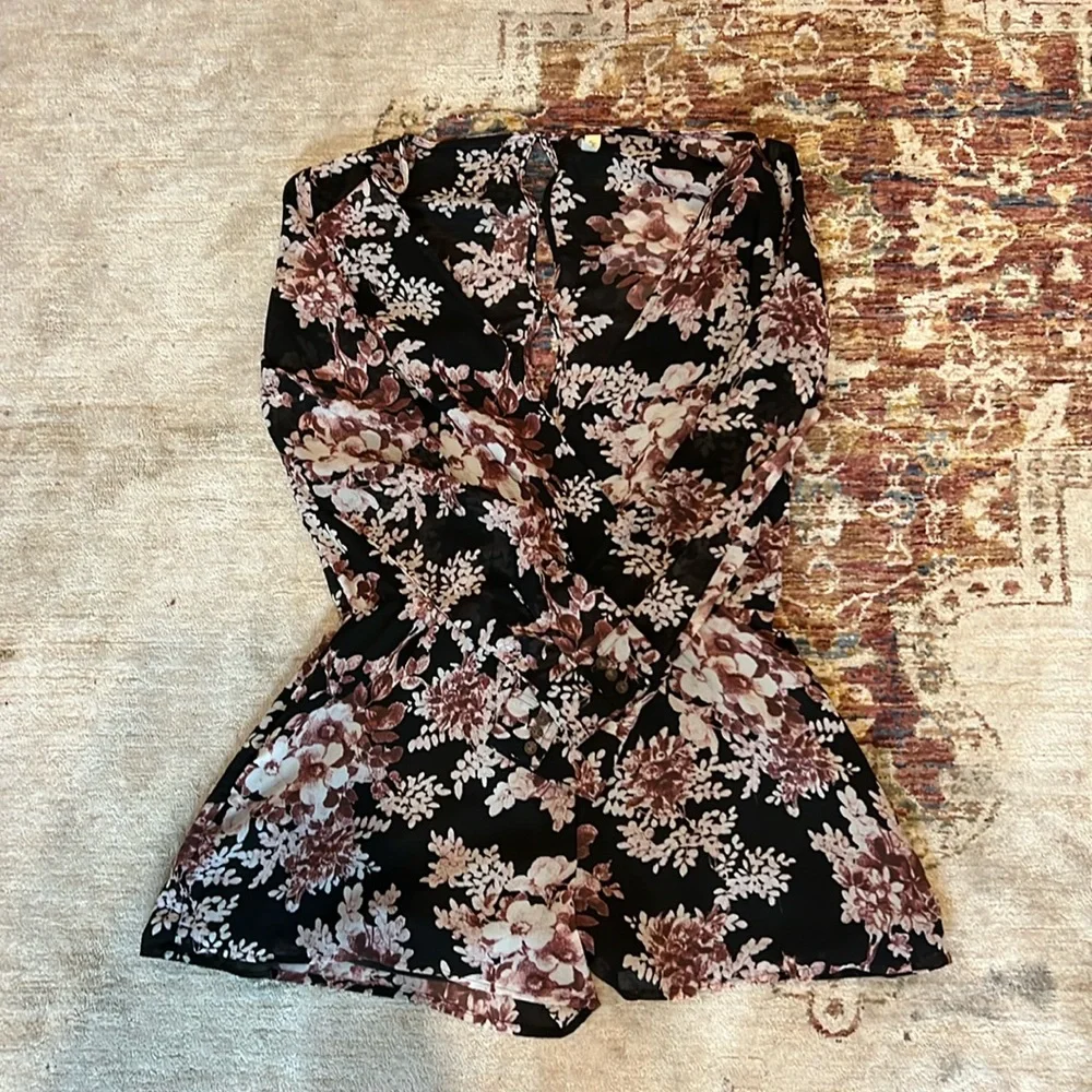 Free People Float Away Romper Size XS - Picture 5 of 11